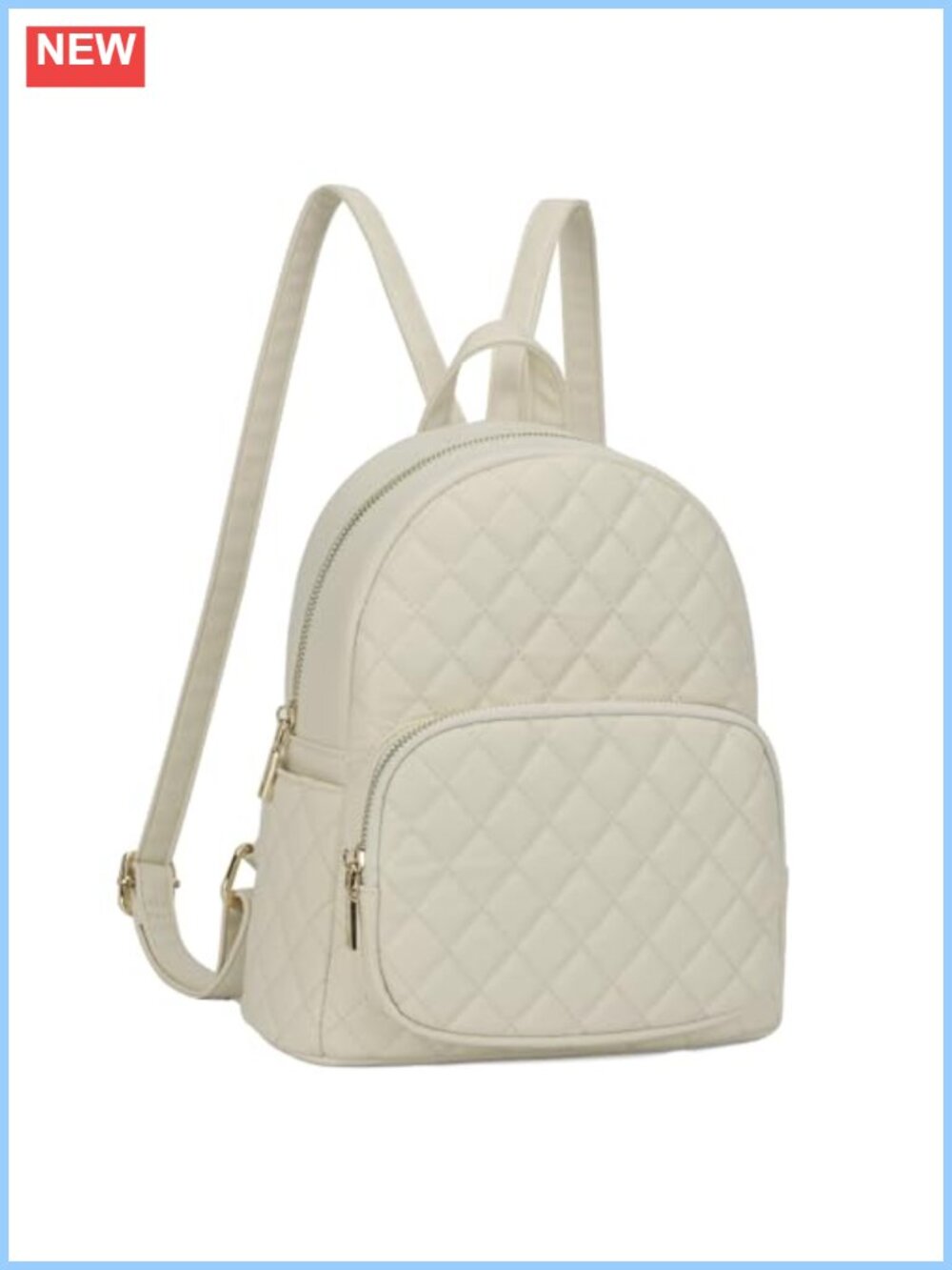 Quilted Mini Backpack PU Leather Women's Designer Satchel Daypack